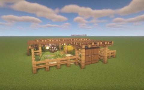 我的世界牛棚怎么做[图1]