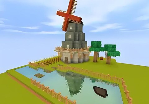 迷你世界如何做风车